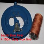16cm Blue Reel + 150m Wax Line [60lbs]