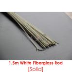 Premium White Solid Fiberglass Rod [1.3mm][150cm]