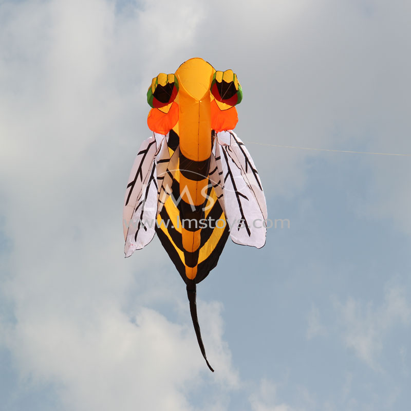 LMS TOYS Single Line Frameless/Soft Kite Bumble Bee Single Line Soft Kite [3.5m] PRODUCTS