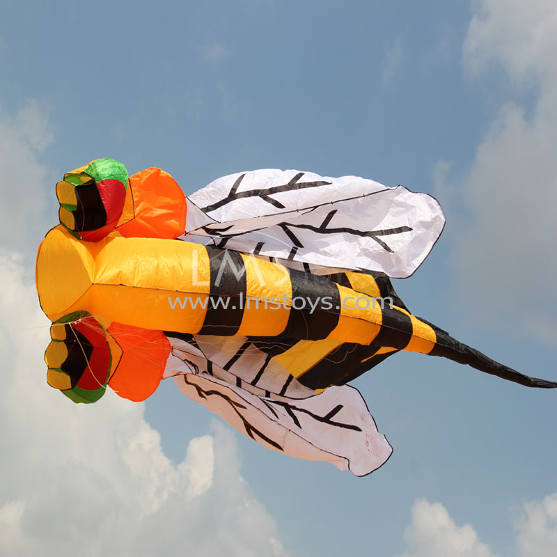 LMS TOYS Single Line Frameless/Soft Kite Bumble Bee Single Line Soft Kite [3.5m] PRODUCTS