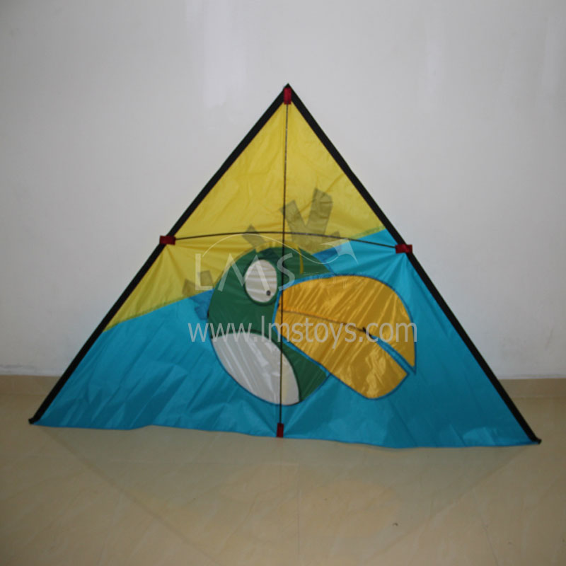 single line kite - angry bird green